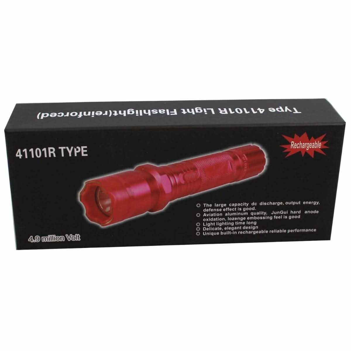 All Metal Stun Gun 4.9m Volt with LED Flashlight