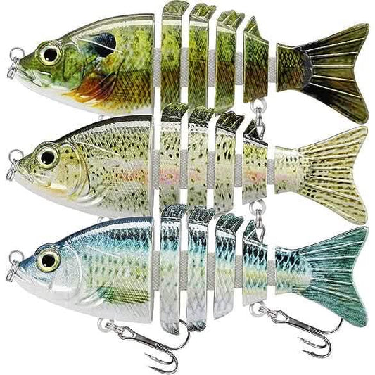 3-Pack: Fishing Lures for Bass Trout