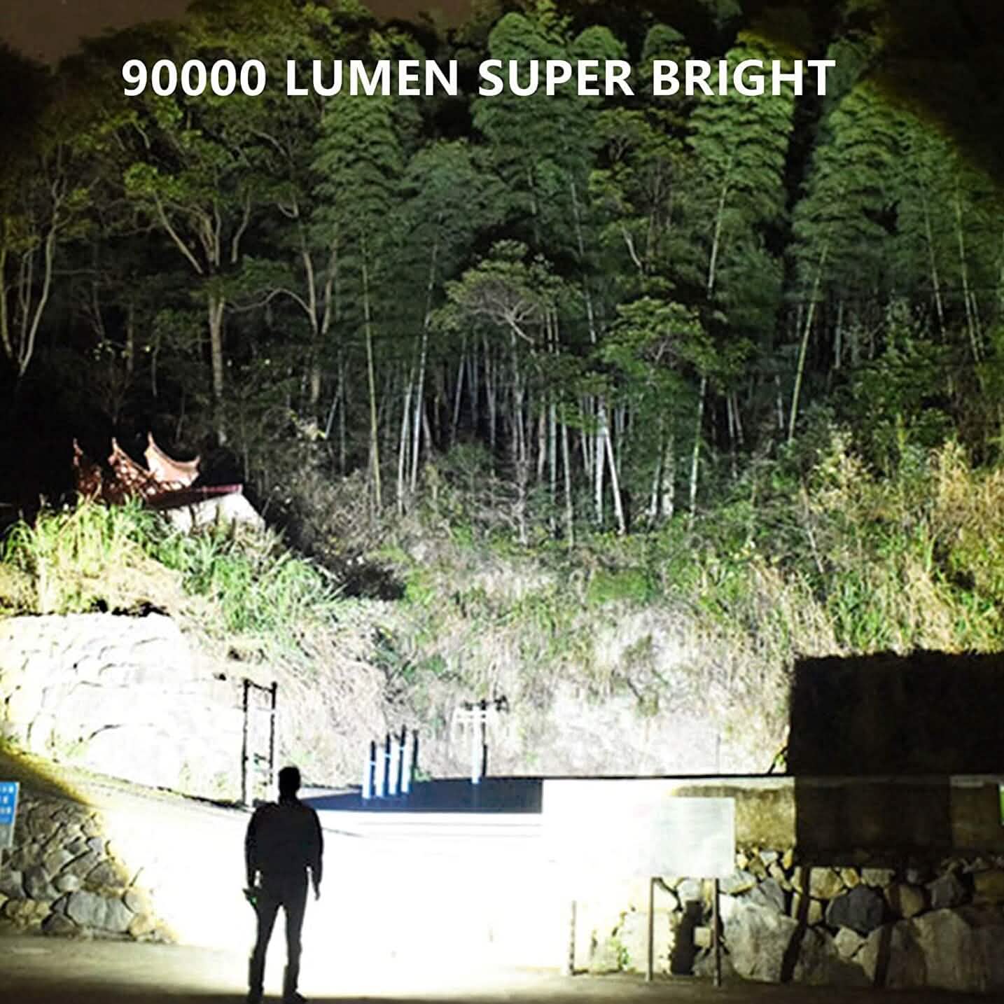 Rechargeable LED Flashlights 90000 Lumens