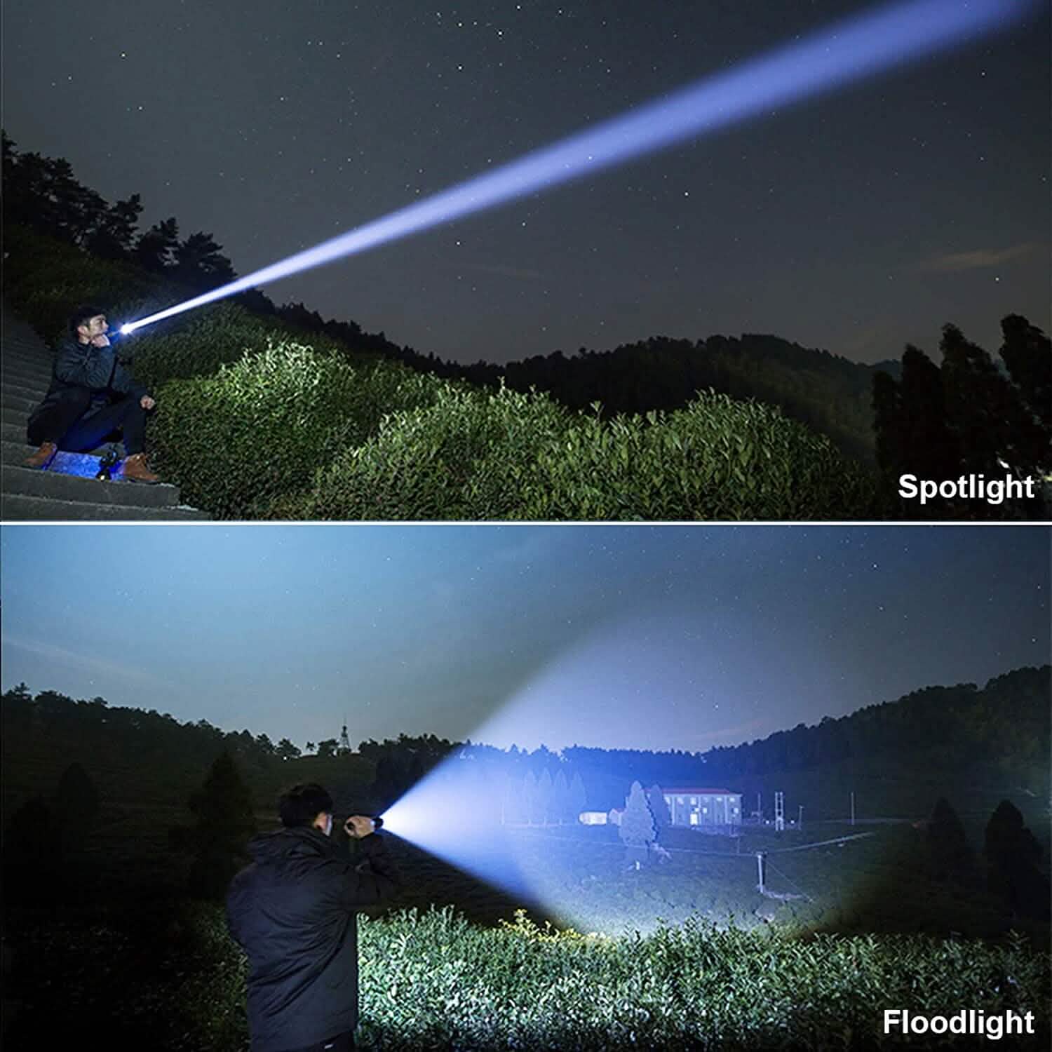 Rechargeable LED Flashlights 90000 Lumens