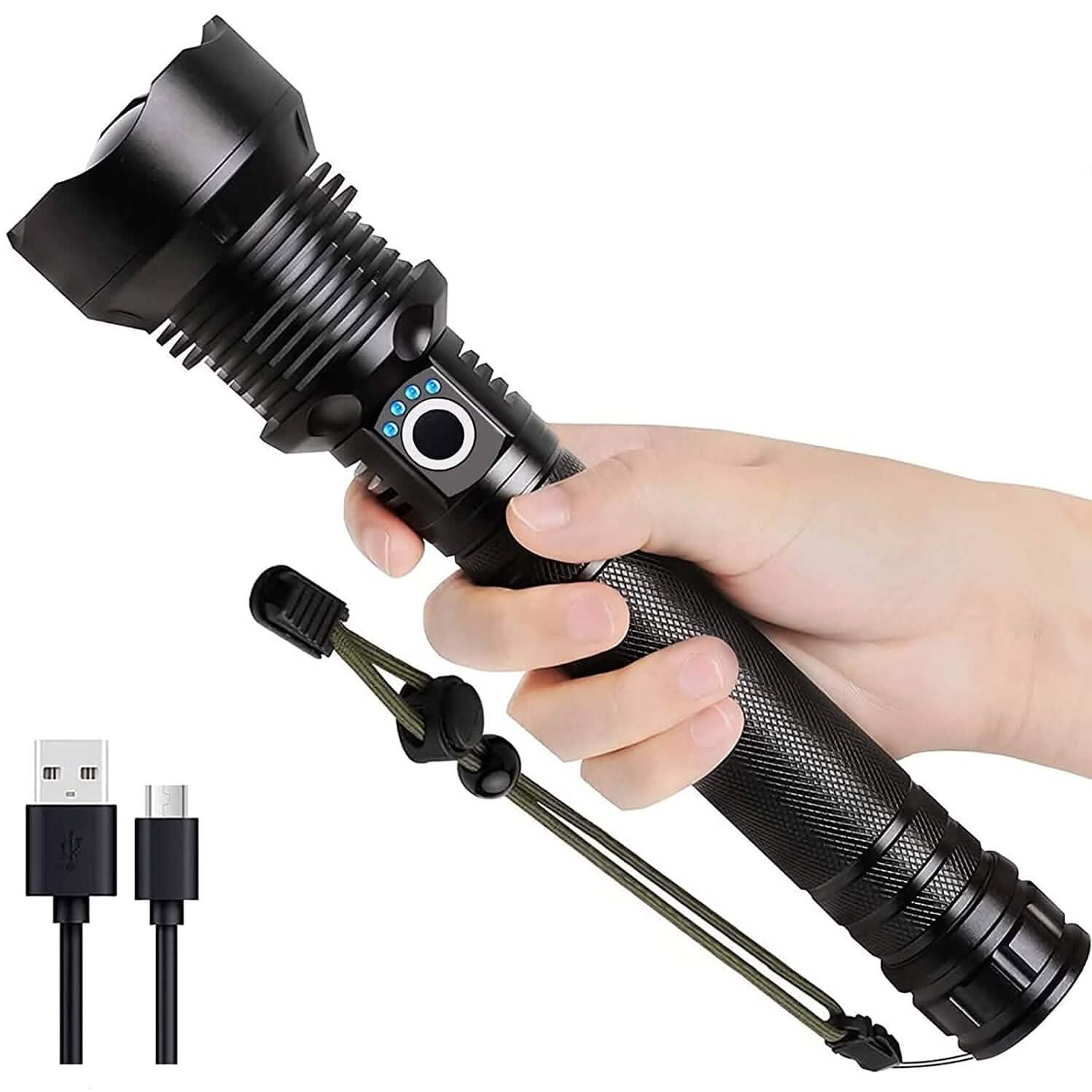 Rechargeable LED Flashlights 90000 Lumens