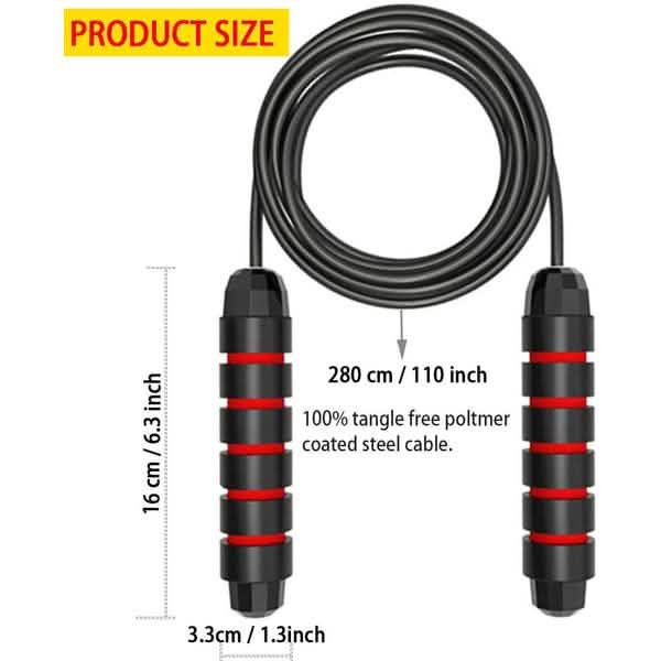 Tangle-Free Skipping Rope with Ball Bearings